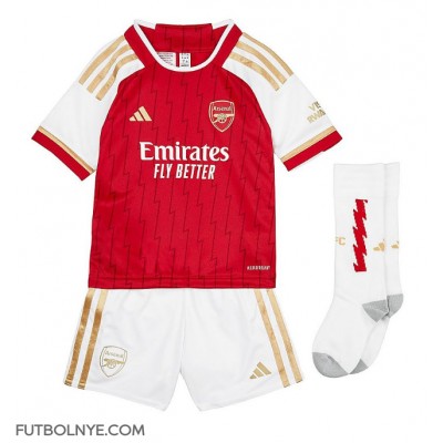 Camiseta Arsenal Declan Rice #41 Primera Equipación para niños 2023-24 manga corta (+ pantalones cortos)